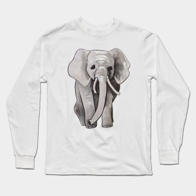 Elephant Long Sleeve T-Shirt by shehitsback